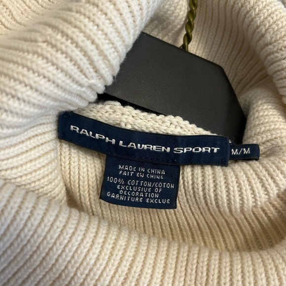 Polo Sport Ralph Lauren M GUC cable knit/ fisherman knit turtle neck dress - Picture 14 of 15